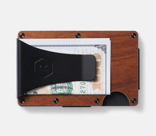 Load image into Gallery viewer, Ridge Mopane Wood Money Clip Wallet
