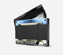 Load image into Gallery viewer, Ridge Burnt Damascus Dual Money Clip & Cash Strap Wallet