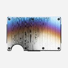 Load image into Gallery viewer, Ridge Burnt Damascus Dual Money Clip & Cash Strap Wallet