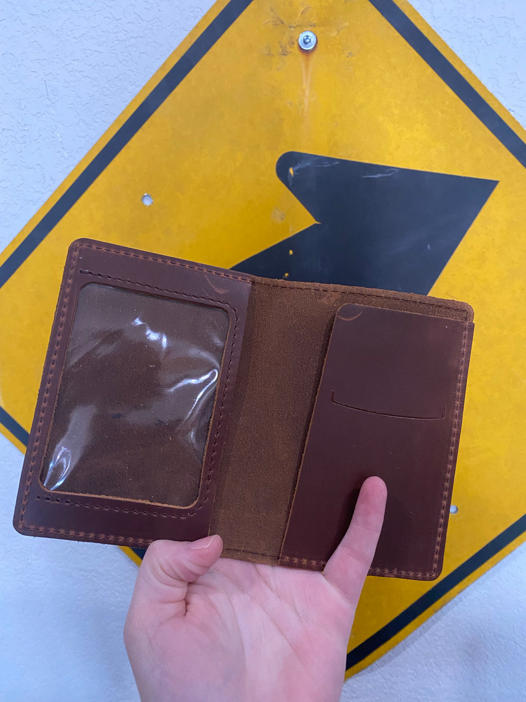 Leather Passport & Vax Card Holder