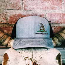 Load image into Gallery viewer, Branding Iron, Snap Back, Embroidery, Lids, Richardson, Caps, Don't Tread On Me, Gadsden,Flag, embroidery, patch hat