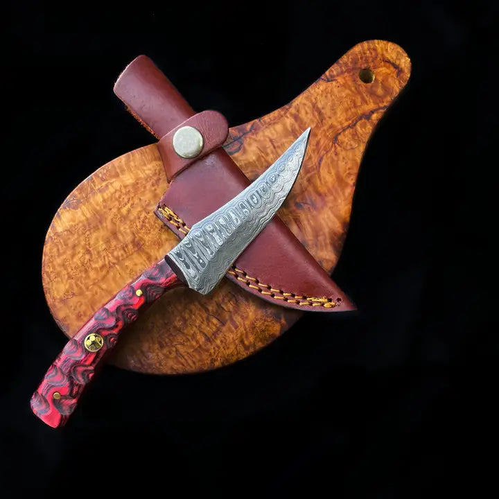Titan Red Diamond Wood Knife