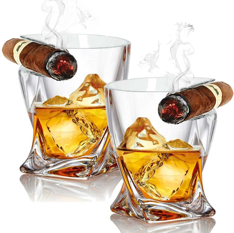 Bezrat Cigar Whiskey Glass Set of 2