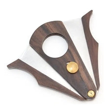 Load image into Gallery viewer, Stainless Steel &amp; Wooden Cigar Cutter
