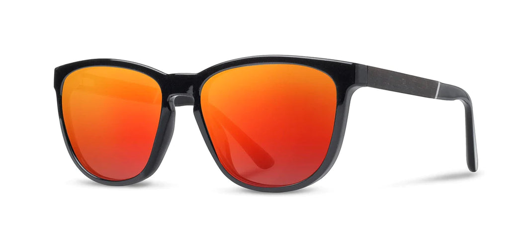 Arrowcrest Sunglasses [Black/Ebony + Polarized Solar Lenses]