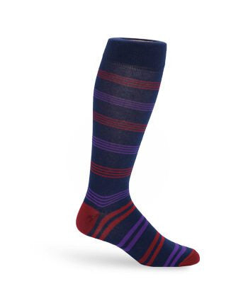 SALE The Cole Adult & Youth Socks [Purple Stripe]