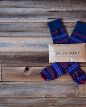 Load image into Gallery viewer, SALE The Cole Adult &amp; Youth Socks [Purple Stripe]
