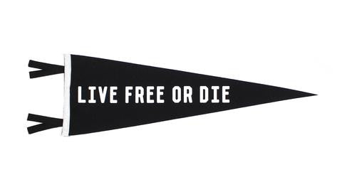 Live Free or Die Wall Pennant