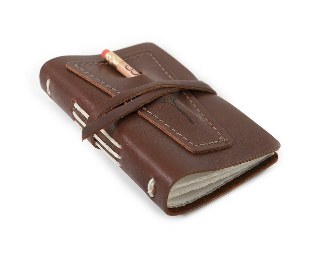 Leather Golf Log With Pocket [2 Colors]