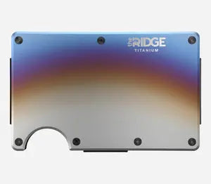 Ridge Burnt Titanium Money Clip Wallet