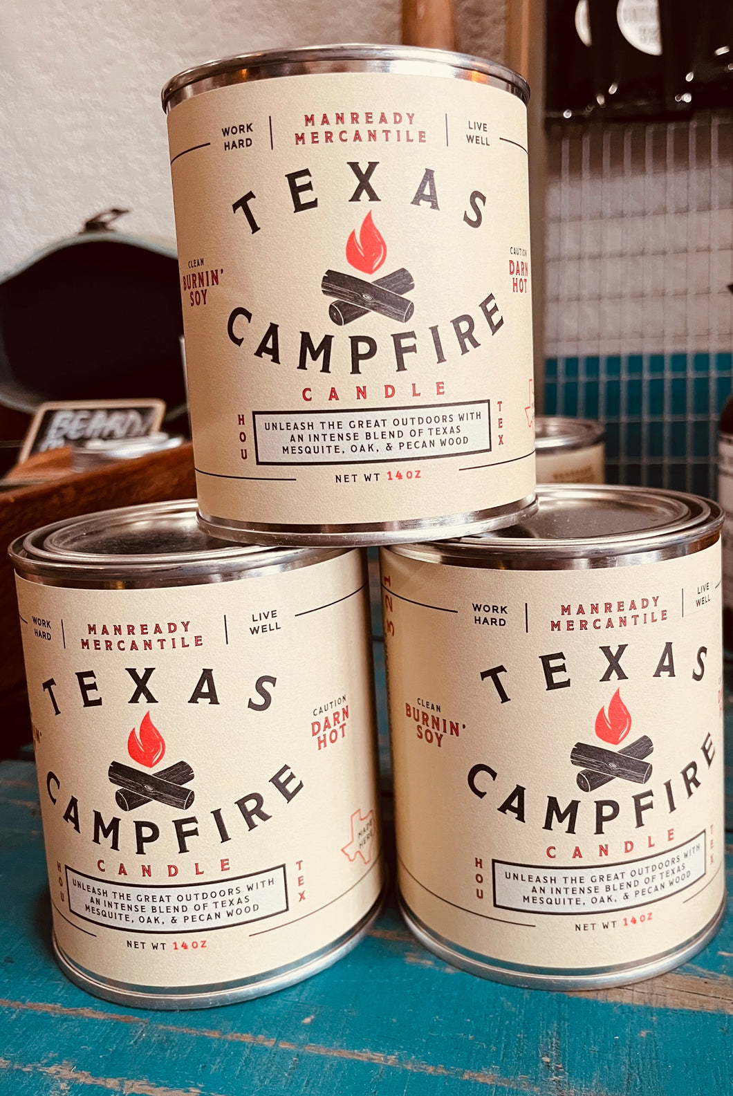 Manready Mercantile Paint Can Soy Candle [Campfire]