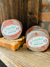Load image into Gallery viewer, Branding Iron Signature Goat’s Milk Shave Soap Puck [2 Scents]
