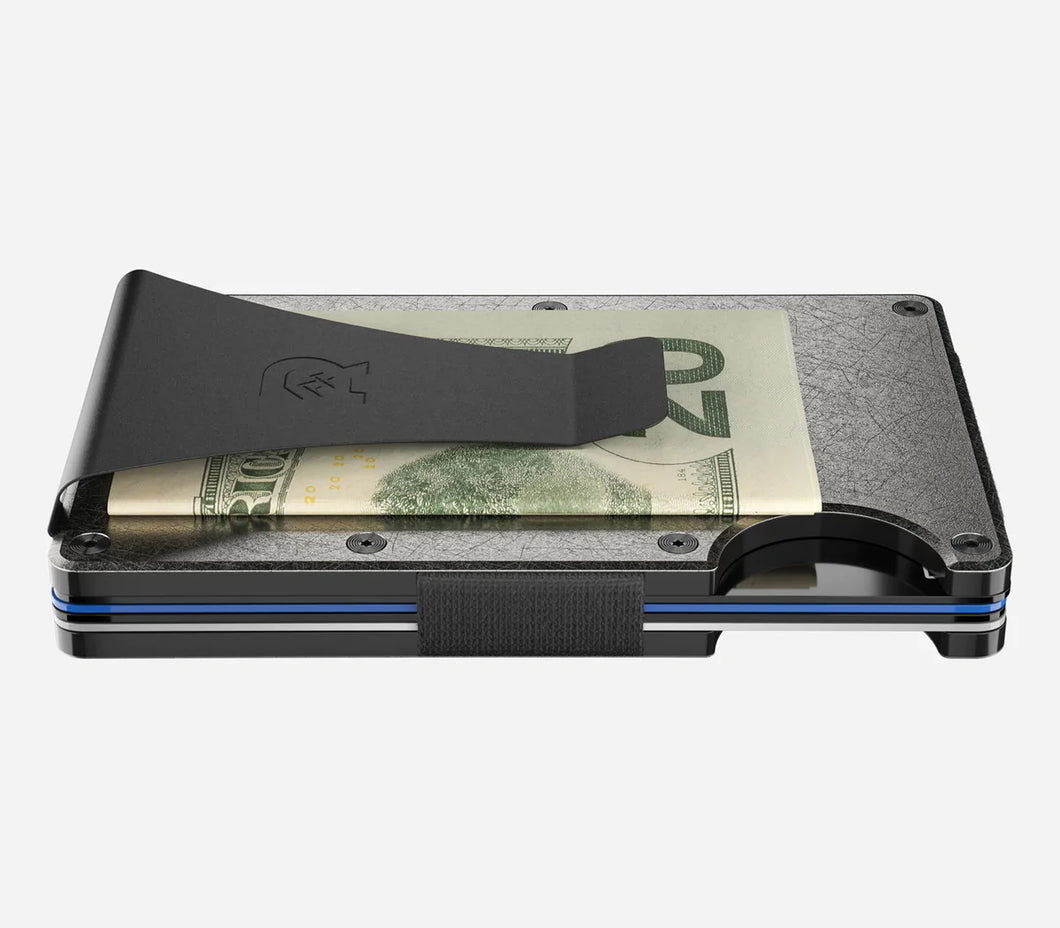 Ridge Titanium Stonewash Money Clip Wallets