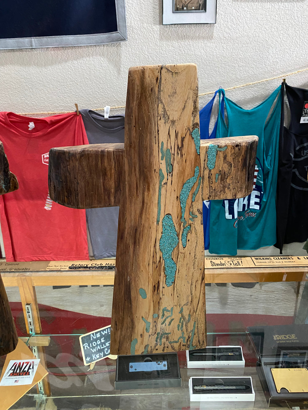 Janca Handmade Authentic Turquoise & Wood Crosses