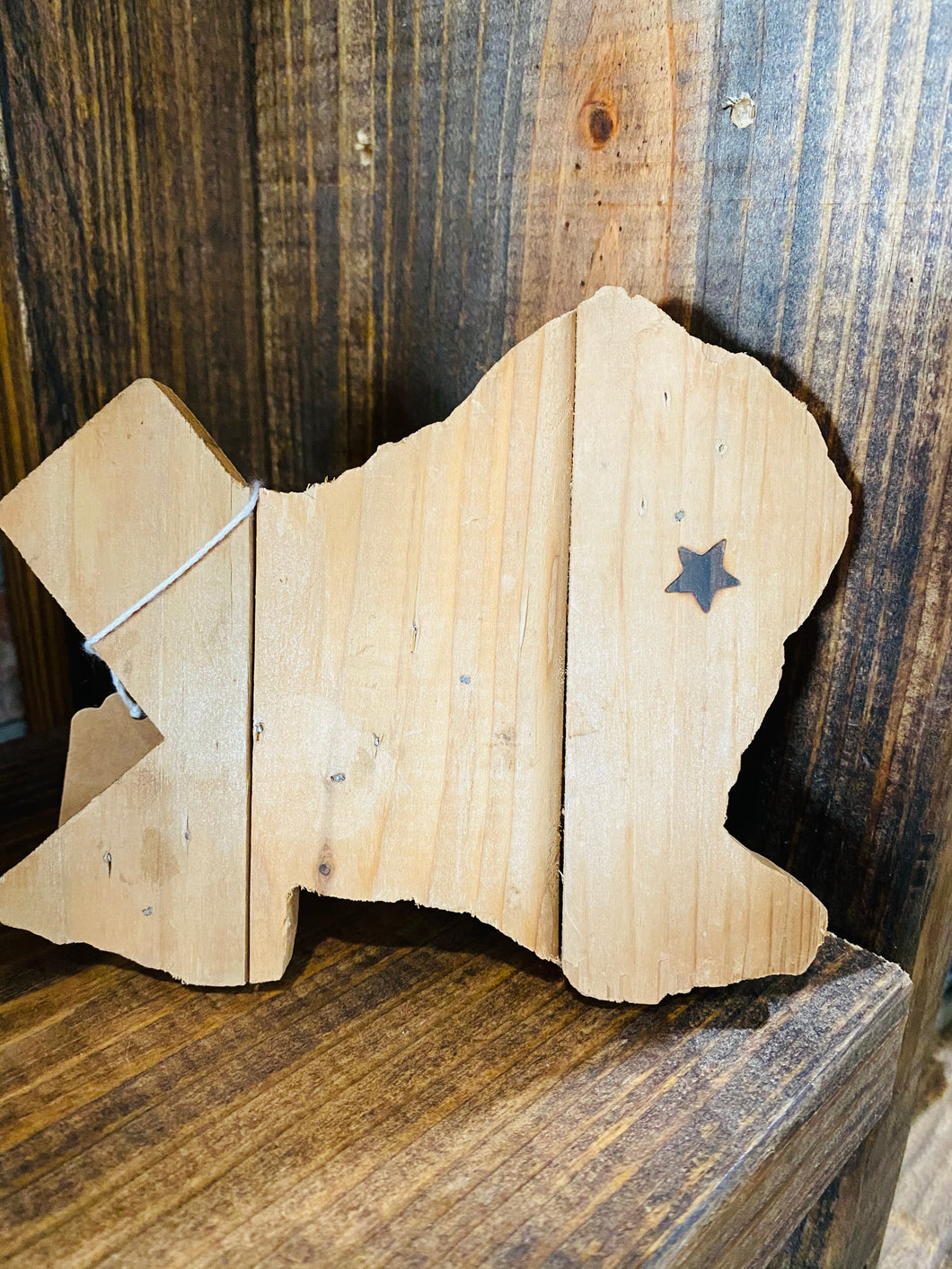 Handmade Wooden Texas Sign
