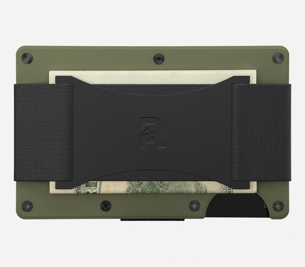 Ridge Aluminum Matte Olive Wallets [2 Styles]