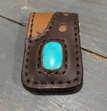 Load image into Gallery viewer, Handmade Leather &amp; Stone Money Clip [6 Colors]
