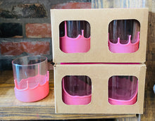 Load image into Gallery viewer, SALE Wax Dipped Whiskey Glass Set [Pink]
