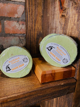 Load image into Gallery viewer, Branding Iron Signature Goat’s Milk Shave Soap Puck [2 Scents]
