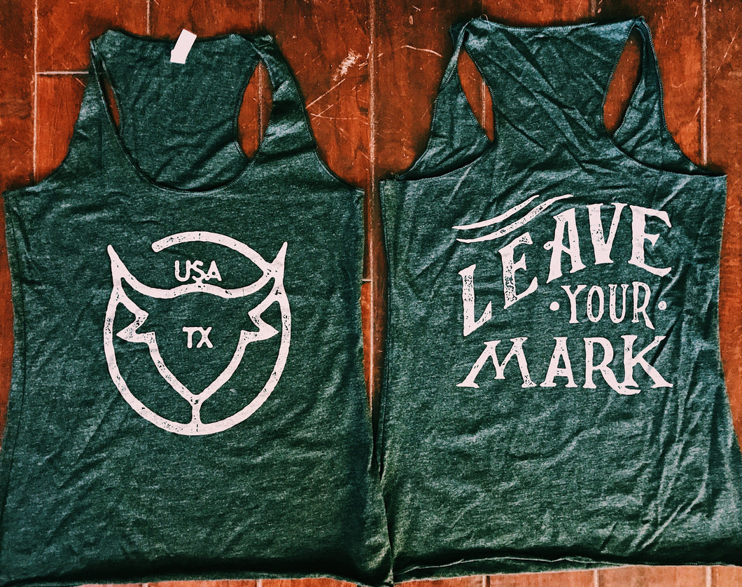 Leave Your Mark Women's Tank [Black Heather]