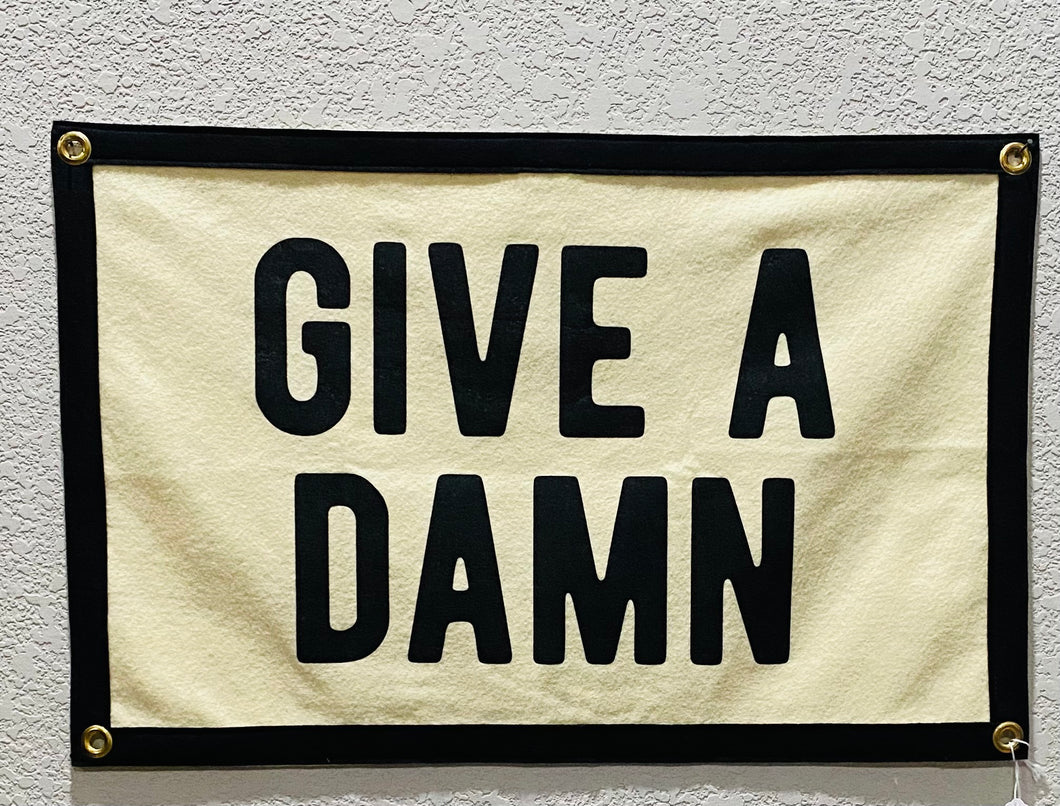 Give A Damn Wall Banner