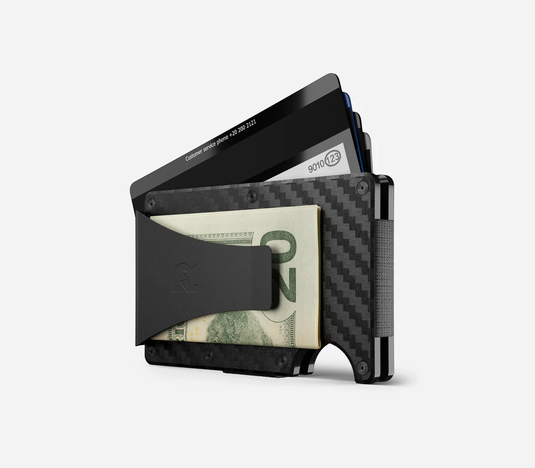 Ridge Carbon Fiber 3K Money Clip Wallet