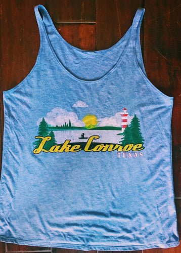Tee, t-shirt, lake, conroe, texas, tank, lake conroe